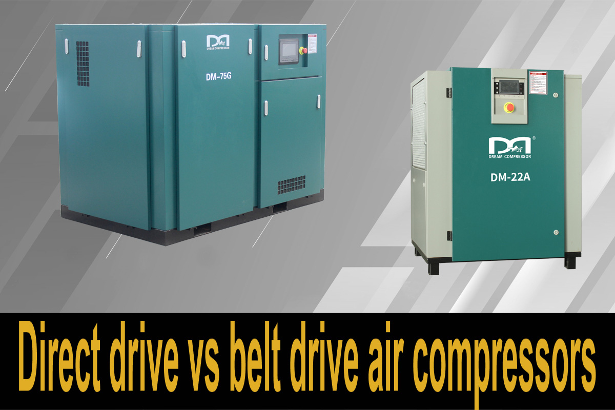 Воздушные компрессоры с прямым приводом и с ременным приводом